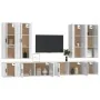 Set de muebles de TV 8 pzas madera contrachapada blanco brillo by , TV Furniture - Ref: Foro24-3188856, Price: 469,37 €, Disc...