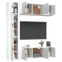 Set de muebles de TV 7 pzas madera contrachapada blanco brillo von , TV-Möbel - Ref: Foro24-3188648, Preis: 371,59 €, Rabatt: %