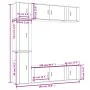 Set de muebles de TV 7 pzas madera contrachapada blanco brillo von , TV-Möbel - Ref: Foro24-3188648, Preis: 371,59 €, Rabatt: %