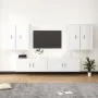 Set de muebles de TV 6 pzas madera contrachapada blanco brillo by , TV Furniture - Ref: Foro24-3188712, Price: 394,21 €, Disc...