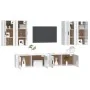 Set de muebles de TV 6 pzas madera contrachapada blanco brillo by , TV Furniture - Ref: Foro24-3188712, Price: 394,21 €, Disc...