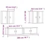 Set de muebles de TV 6 pzas madera contrachapada blanco brillo by , TV Furniture - Ref: Foro24-3188712, Price: 394,21 €, Disc...