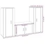 Set de muebles de TV 3 pzas madera contrachapada blanco brillo de , Muebles TV - Ref: Foro24-3188752, Precio: 166,38 €, Descu...