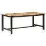 Mesa de comedor de madera maciza de mango rugosa 180x90x76 cm de , Mesas de cocina y de comedor - Ref: Foro24-287436, Precio:...