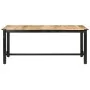 Mesa de comedor de madera maciza de mango rugosa 180x90x76 cm de , Mesas de cocina y de comedor - Ref: Foro24-287436, Precio:...