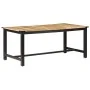 Mesa de comedor de madera maciza de mango rugosa 180x90x76 cm de , Mesas de cocina y de comedor - Ref: Foro24-287436, Precio:...