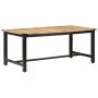 Mesa de comedor de madera maciza de mango rugosa 180x90x76 cm de , Mesas de cocina y de comedor - Ref: Foro24-287436, Precio:...