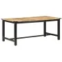Mesa de comedor de madera maciza de mango rugosa 180x90x76 cm de , Mesas de cocina y de comedor - Ref: Foro24-287436, Precio:...