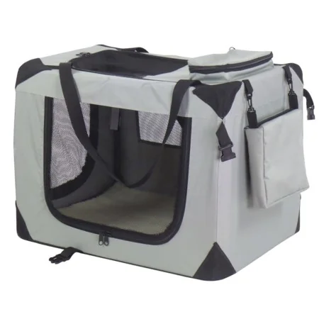 @Pet Transportín para perros nailon 70x52x50 cm gris 11072 von , Transportboxen und Boxen für Haustiere - Ref: Foro24-413714,...