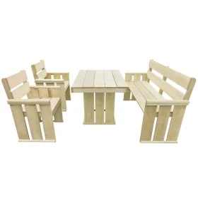 Set de comedor de jardín 4 piezas madera de pino impregnada von , Gartensets - Ref: Foro24-43262, Preis: 374,39 €, Rabatt: %