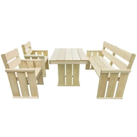 Set de comedor de jardín 4 piezas madera de pino impregnada von , Gartensets - Ref: Foro24-43262, Preis: 374,39 €, Rabatt: %