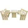 Set de comedor de jardín 4 piezas madera de pino impregnada von , Gartensets - Ref: Foro24-43262, Preis: 374,39 €, Rabatt: %