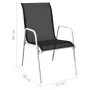Juego de comedor de jardín 9 piezas de acero negro de , Conjuntos de jardín - Ref: Foro24-43306, Precio: 432,07 €, Descuento: %