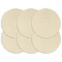 Manteles individuales redondos 6 uds algodón natural liso 38 cm von , Tischsets - Ref: Foro24-133843, Preis: 31,47 €, Rabatt: %