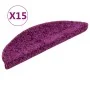 Alfombras de peldaños de escalera 15 uds violeta 56x17x3 cm de , Alfombrillas para escalones - Ref: Foro24-133897, Precio: 74...