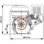 Motor de gasolina 15 HP 11 kW negro de , Generadores - Ref: Foro24-141247, Precio: 483,81 €, Descuento: %