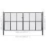 Puerta de malla de jardín acero galvanizado 400x200 cm gris von , Gartentore - Ref: Foro24-143379, Preis: 707,45 €, Rabatt: %