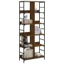Estantería de madera ingeniería marrón roble 78,5x33x188,5 cm by , Bookcases and shelves - Ref: Foro24-835263, Price: 105,08 ...