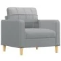 Juego de sofás con cojines 4 piezas tela gris claro de , Sofás - Ref: Foro24-3201266, Precio: 670,33 €, Descuento: %