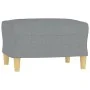 Juego de sofás con cojines 3 piezas tela gris claro by , Sofas - Ref: Foro24-3201298, Price: 467,21 €, Discount: %