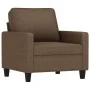 Juego de sofás con cojines 3 piezas tela marrón by , Sofas - Ref: Foro24-3201431, Price: 638,84 €, Discount: %