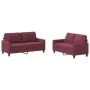 Juego de sofás con cojines 2 piezas tela rojo tinto by , Sofas - Ref: Foro24-3201450, Price: 399,46 €, Discount: %