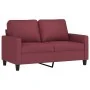 Juego de sofás con cojines 2 piezas tela rojo tinto by , Sofas - Ref: Foro24-3201450, Price: 399,46 €, Discount: %
