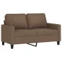 Juego de sofás con cojines 3 piezas tela marrón by , Sofas - Ref: Foro24-3201471, Price: 541,02 €, Discount: %