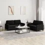 Juego de sofás con cojines 2 piezas terciopelo negro by , Sofas - Ref: Foro24-3201501, Price: 442,98 €, Discount: %
