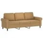 Juego de sofás con cojines 3 piezas terciopelo marrón by , Sofas - Ref: Foro24-3202267, Price: 587,84 €, Discount: %