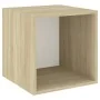 Muebles de salón 5 pzas madera ingeniería blanco y roble Sonoma von , TV-Möbel - Ref: Foro24-3079624, Preis: 156,04 €, Rabatt: %