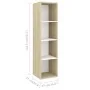 Muebles de salón 5 pzas madera ingeniería blanco y roble Sonoma von , TV-Möbel - Ref: Foro24-3079624, Preis: 156,04 €, Rabatt: %