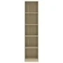 Estantería de 5 niveles contrachapada color roble 40x24x175cm by , Bookcases and shelves - Ref: Foro24-800849, Price: 109,41 ...