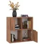 Estantería de madera de ingeniería marrón roble 60x27,5x59,5cm de , Librerías y estanterías - Ref: Foro24-338172, Precio: 45,...