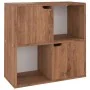 Estantería de madera de ingeniería marrón roble 60x27,5x59,5cm de , Librerías y estanterías - Ref: Foro24-338172, Precio: 45,...