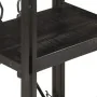 Estantería de 3 niveles madera maciza de mango negro 40x30x80cm by , Bookcases and shelves - Ref: Foro24-320625, Price: 103,6...