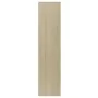 Estantería/Aparador contrachapada blanco y roble 66x30x130 cm de , Librerías y estanterías - Ref: Foro24-800158, Precio: 66,8...