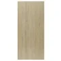 Estantería/Aparador contrachapada blanco y roble 66x30x130 cm de , Librerías y estanterías - Ref: Foro24-800158, Precio: 66,8...