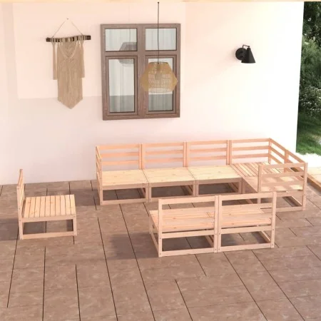 Juego de muebles de jardín 8 piezas madera maciza de pino de , Conjuntos de jardín - Ref: Foro24-3075624, Precio: 472,67 €, D...