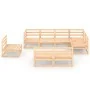 Juego de muebles de jardín 8 piezas madera maciza de pino de , Conjuntos de jardín - Ref: Foro24-3075624, Precio: 472,67 €, D...