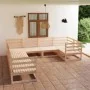 Juego de muebles de jardín 8 piezas madera maciza de pino de , Conjuntos de jardín - Ref: Foro24-3075974, Precio: 450,66 €, D...