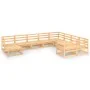 Juego de muebles de jardín 10 piezas madera maciza de pino de , Conjuntos de jardín - Ref: Foro24-3076024, Precio: 644,29 €, ...