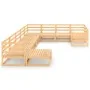 Juego de muebles de jardín 10 piezas madera maciza de pino de , Conjuntos de jardín - Ref: Foro24-3076024, Precio: 644,29 €, ...