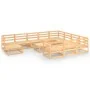 Juego de muebles de jardín 12 piezas madera maciza de pino de , Conjuntos de jardín - Ref: Foro24-3076039, Precio: 743,56 €, ...