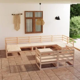 Juego de muebles de jardín 10 piezas madera maciza de pino von , Gartensets - Ref: Foro24-3076204, Preis: 644,11 €, Rabatt: %