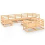 Juego de muebles de jardín 10 piezas madera maciza de pino de , Conjuntos de jardín - Ref: Foro24-3076204, Precio: 644,29 €, ...