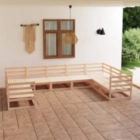 Juego de muebles de jardín 9 piezas madera maciza de pino von , Gartensets - Ref: Foro24-3076259, Preis: 536,61 €, Rabatt: %