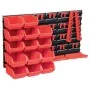 Kit de cajas de almacenaje 39 pzas paneles de pared rojo negro von , Werkzeugschränke - Ref: Foro24-150809, Preis: 27,65 €, R...