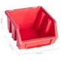 Kit de cajas de almacenaje 39 pzas paneles de pared rojo negro von , Werkzeugschränke - Ref: Foro24-150809, Preis: 27,65 €, R...