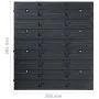 Kit de cajas de almacenaje 39 pzas paneles de pared rojo negro von , Werkzeugschränke - Ref: Foro24-150809, Preis: 27,65 €, R...